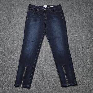 William‎ Rast Jeans Juniors Size 31 (Fits 33x27) Perfect Ankle Skinny Denim Zips
